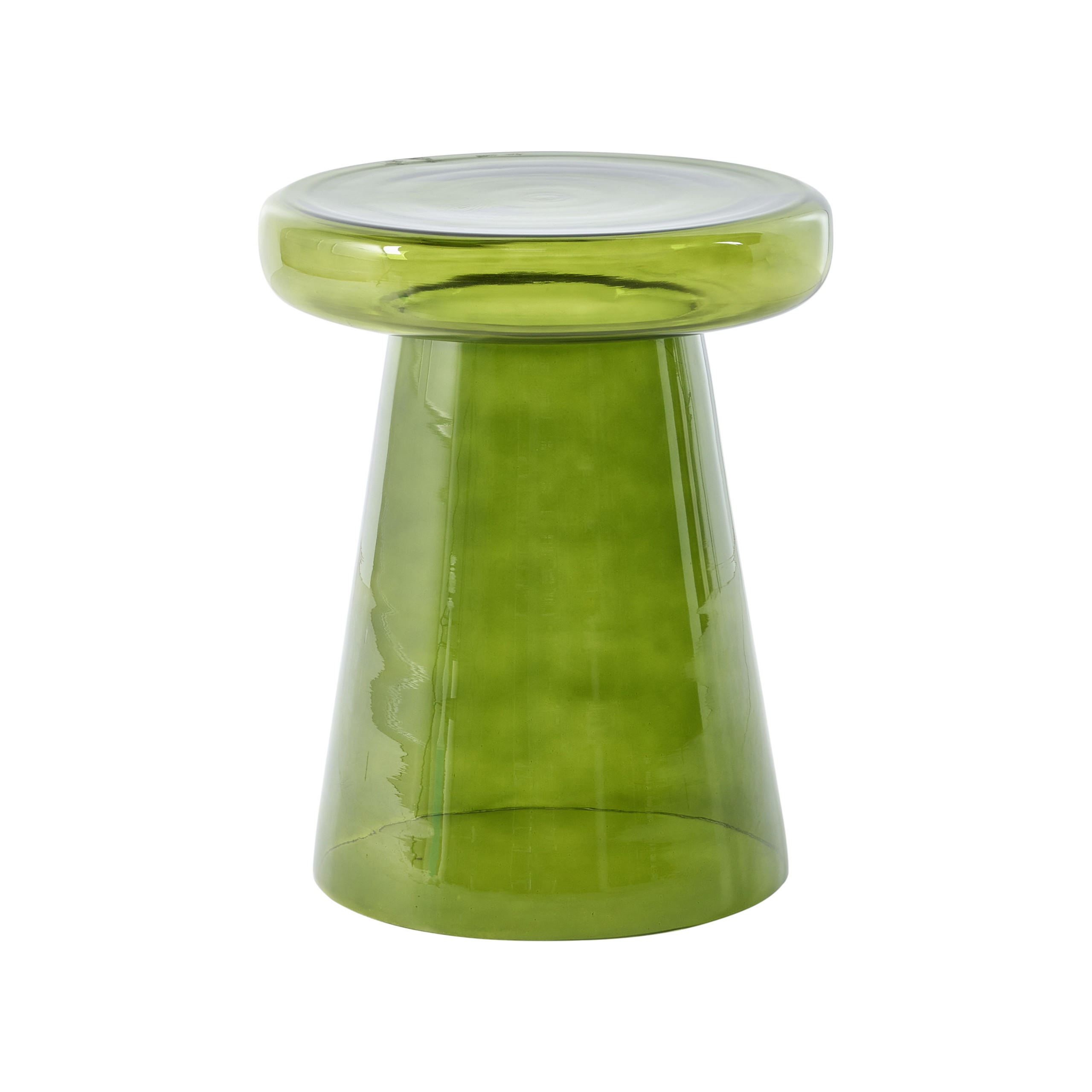 BEISTELLTISCH Glas Grün Caldera - Grün, Glas (39/39/40cm) - Beliani