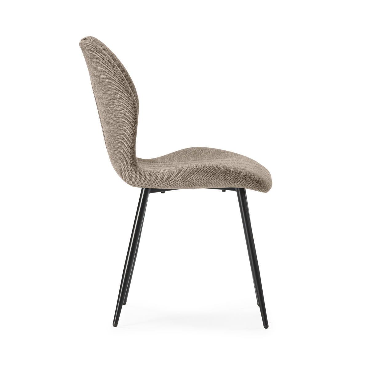 ESSZIMMERSTUHL Muli Braun 48/58/86 cm 4er-Set - Braun, Textil (58/86/48cm) - Calicosy