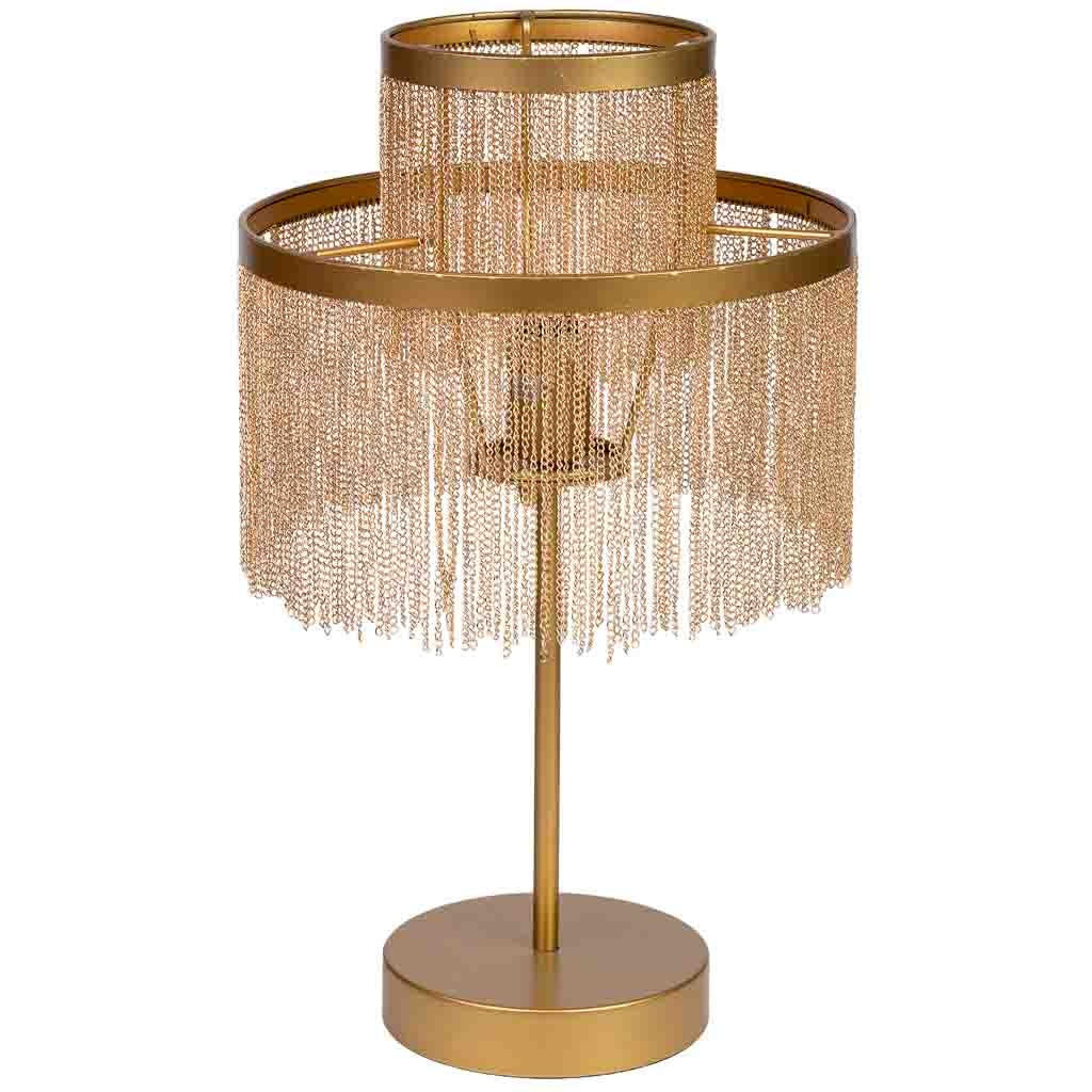 LAMPE aus Metall, golden, 30x35cm - Goldfarben, Metall (30/30/35cm) - Wanderlust