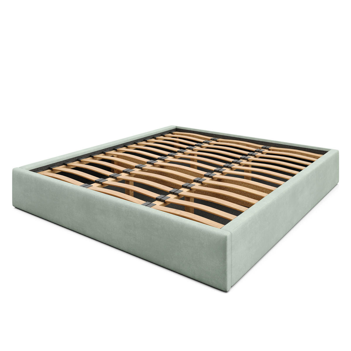 POLSTERBETT 180x200cm Bett mit Stauraum Lattenrost Mint - Mintgrün, Holz/Holzwerkstoff (180/200cm) - Muralo