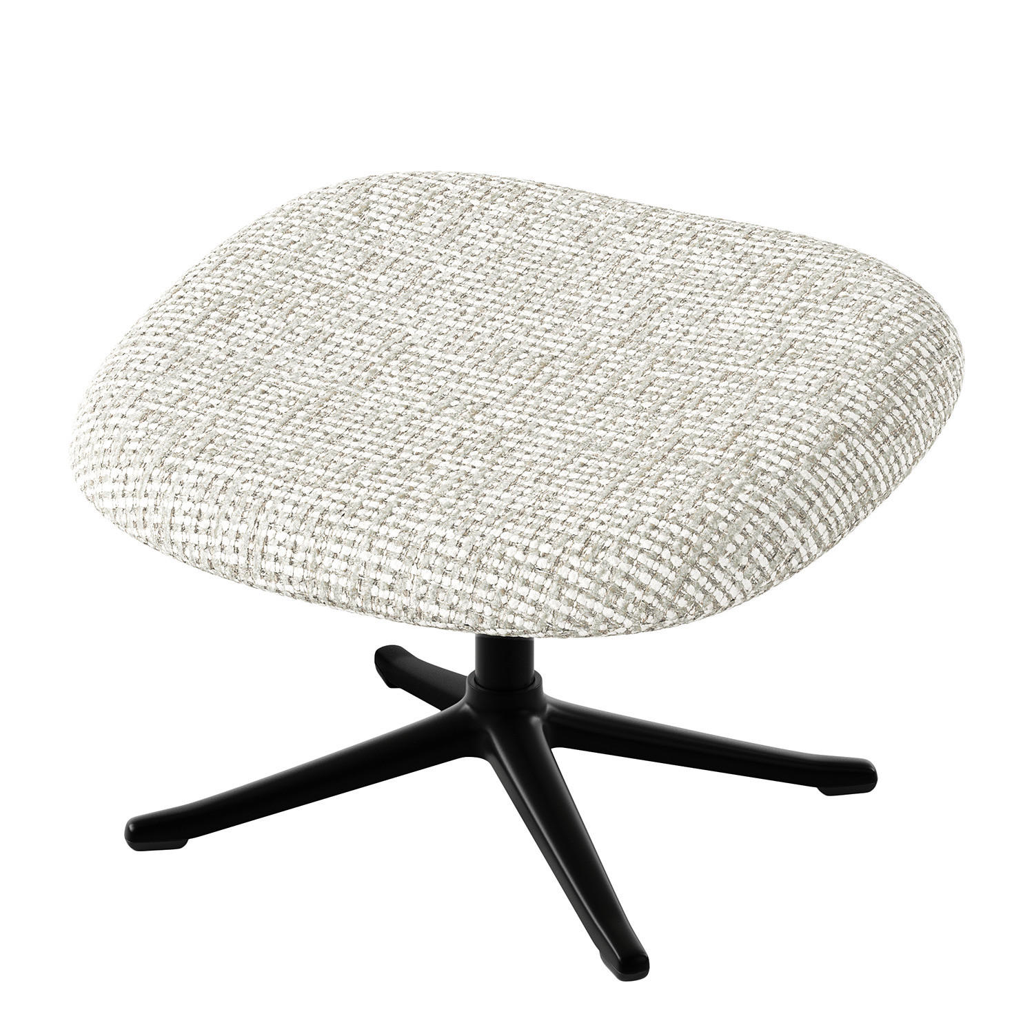 POLSTERHOCKER - Sandfarben/Schwarz, Textil (53/37/46cm) - home24