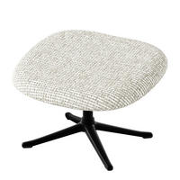 POLSTERHOCKER - Sandfarben/Schwarz, Textil (53/37/46cm) - home24