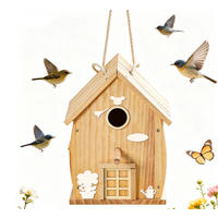 VOGELFUTTERSPENDER,HOLZ,DIY-STIL, 17,98 x 27,94 cm - Hellbraun, Holz (17.98/27.94/17.98cm) - Authentics