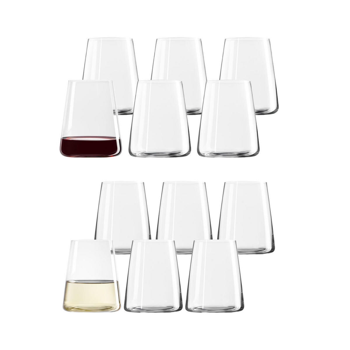 ROT- UND WEISSWEINBECHER Power transparent 12er Set - Transparent, Glas (0.001L) - Stölzle Lausitz