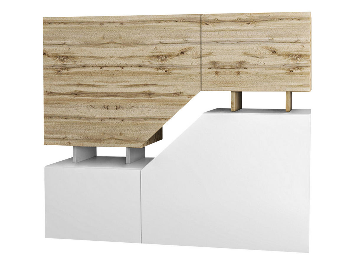 KOMMODE Ceelias - Weiß, Holzwerkstoff (120/100/35cm) - MIRJAN24