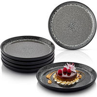 DESSERTTELLER SET SYDNEY - 6 teilig aus Steingut - Grau, Keramik (15.5cm) - Sänger