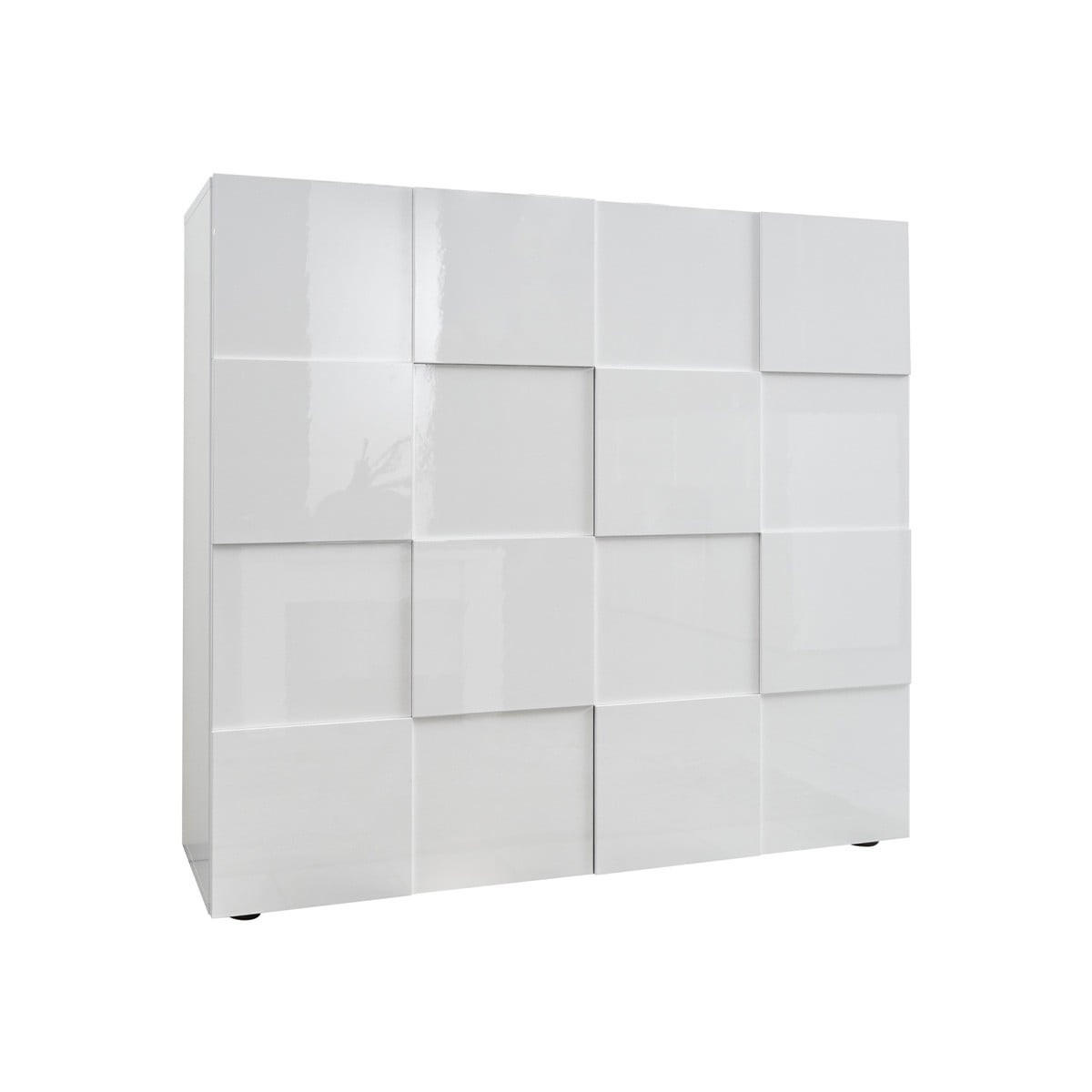 SIDEBOARD - 121 cmcm x 42 cmcm - Holz, Platte - Weiß - CALISTO - Weiß, Holz (42/111/44.8cm) - Vente-Unique