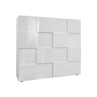 SIDEBOARD - 121 cmcm x 42 cmcm - Holz, Platte - Weiß - CALISTO - Weiß, Holz (42/111/44.8cm) - Vente-Unique