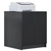 DRUCKERSCHRANK Elona, Druckerkommode mit Soft-Close & Push-to-Open, Home Office & Büro, Schwarz matt (51 x 60,5 x 54 cm) - Schwarz, Holzwerkstoff (51/60.5/54cm) - InnoFurn