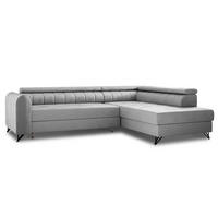 ECKSOFA Alice, Seite: Rechts - Grau, Holz/Textil (250/179cm) - Sofnet