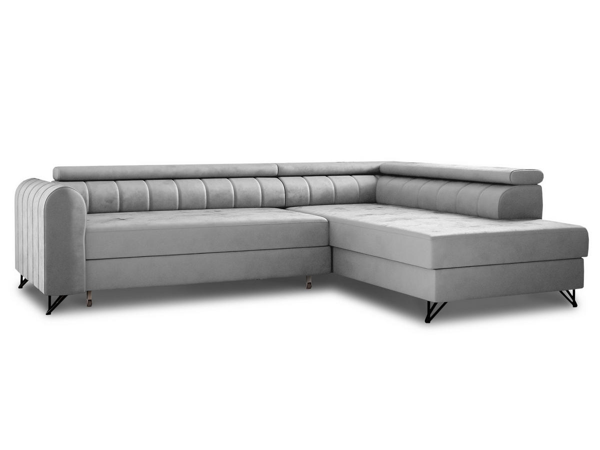 ECKSOFA Alice, Seite: Rechts - Grau, Holz/Textil (250/179cm) - Sofnet