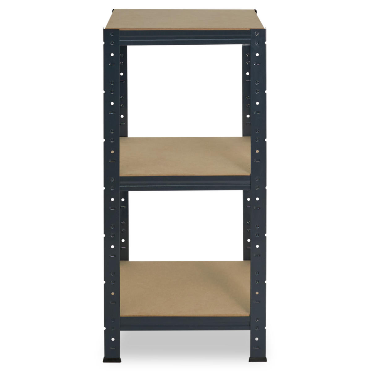 SCHWERLASTREGAL HOME 100x50x50 cm in anthrazit mit 3 Böden und 175 kg Traglast pro Boden - Anthrazit, Metall (50/100/50cm) - shelfplaza