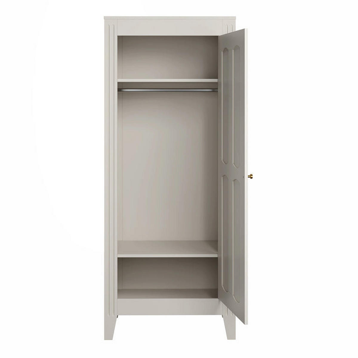 OMARA 1 vrata Milenne Bež - bež, les (80/197/55cm) - Petits-meubles