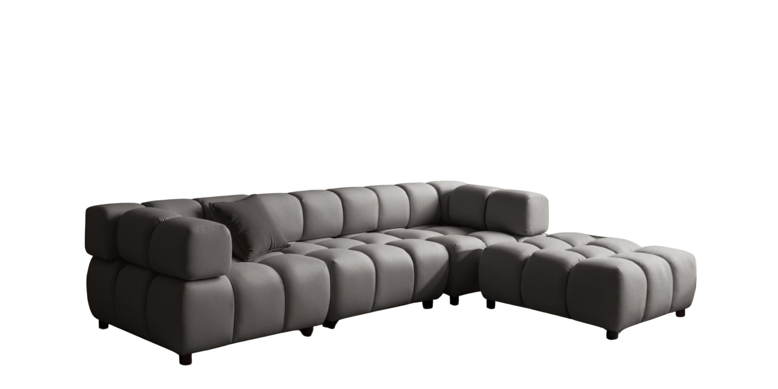 Kaiser Möbel Ecksofa Grau 288x192 cm