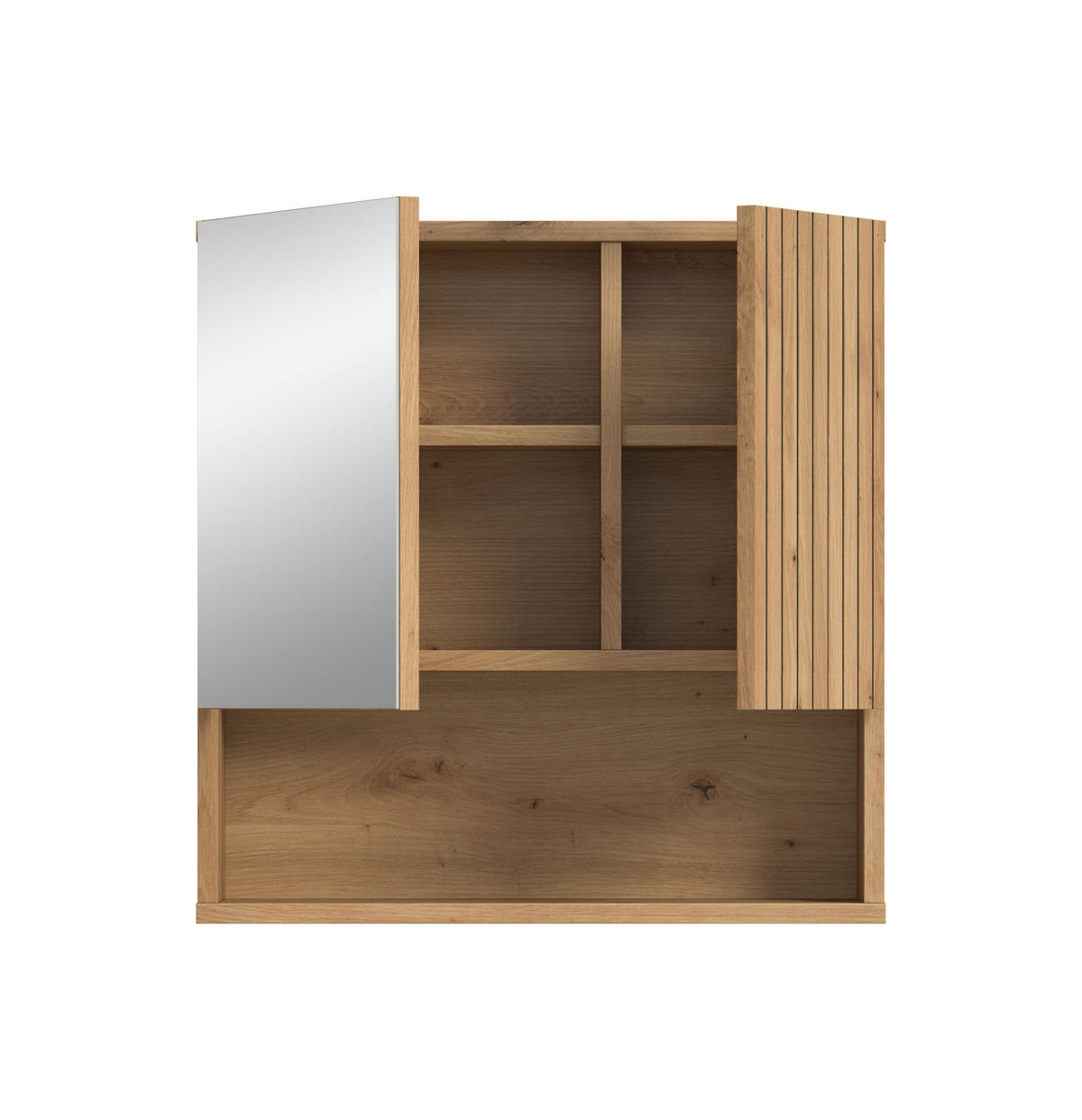 SPIEGELSCHRANK Mira (B/H/T: ca. 60/55/17 cm) in Artisan Oak Nachbildung/Artisan Oak Nachbildung - Eiche Artisan, Holzwerkstoff (60/55/17cm)