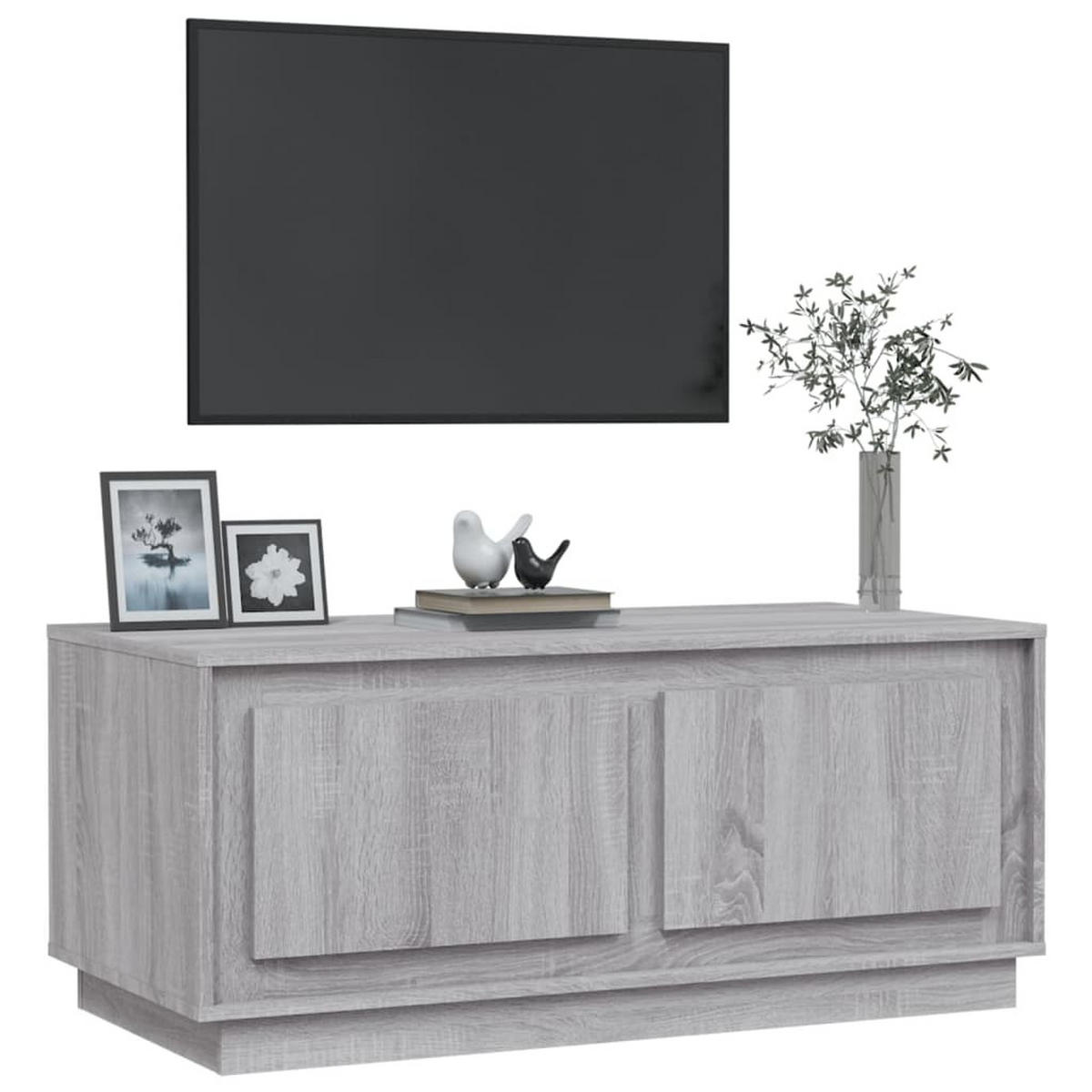 COUCHTISCH Grau Sonoma 102x50x44 cm Holzwerkstoff - Grau, Holzwerkstoff (102/50/44cm) - furnicato