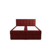 BOXBETT KIDA mit Matratze H3, Bonell und Topper 160x200 Curio 57 - Rot, Textil (160/200cm) - Bedante