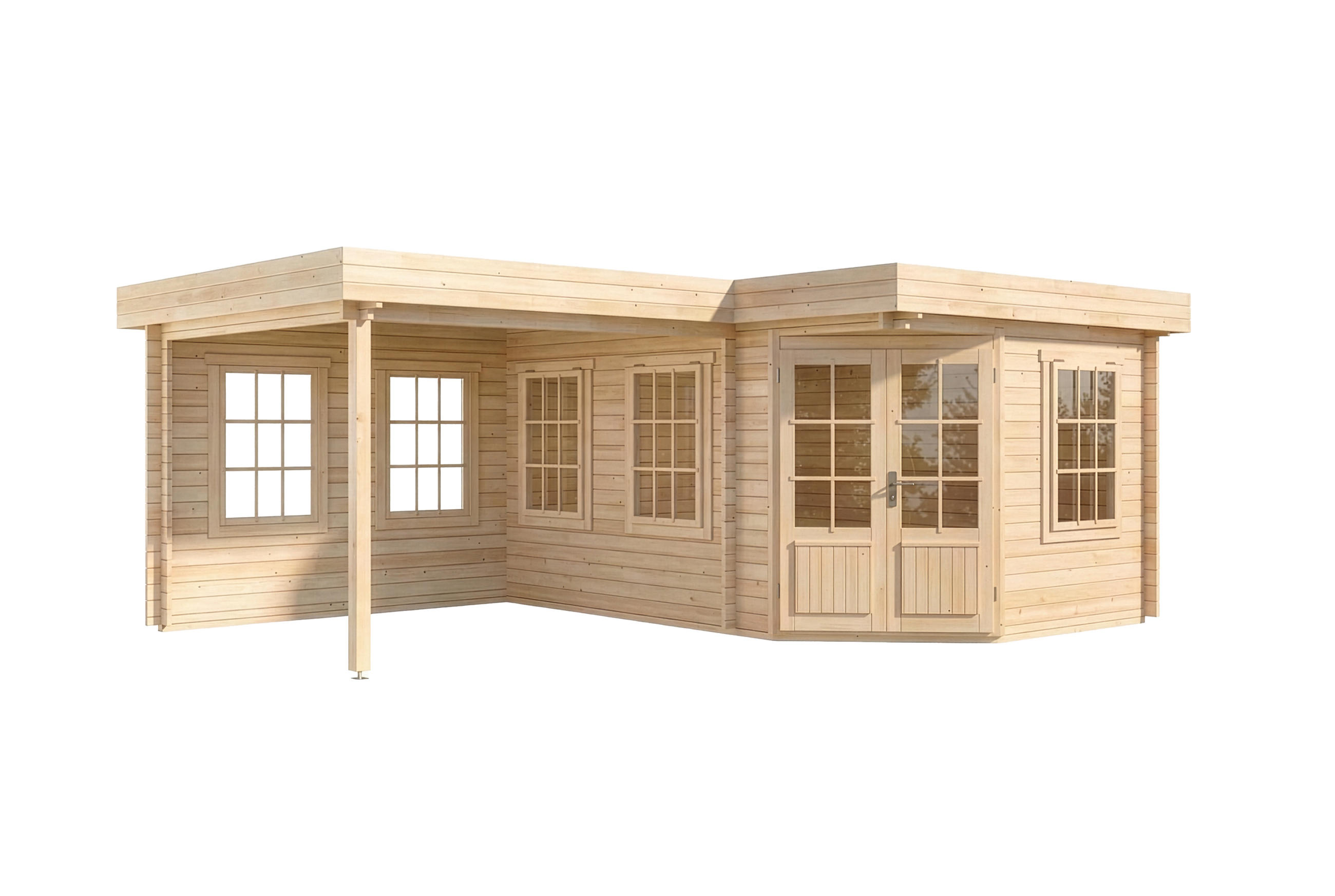 Alpholz Gartenhaus Natur 618x228x462 cm