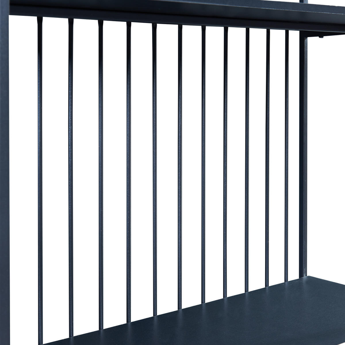STANDREGAL Rælingen - Schwarz, Metall (120/180/32.5cm) - [en.casa]