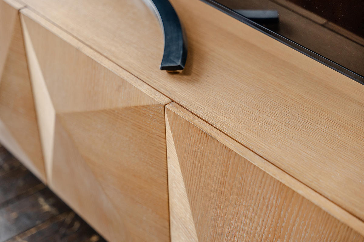 LOWBOARD ANJO Braun Holz - Schwarz/Braun, Holz/Metall (180/60/40cm) - KAWOLA