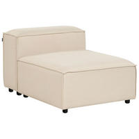 SESSELMODUL Stoff Beige Ardal - Beige/Schwarz, Textil (88/68/120cm) - Beliani