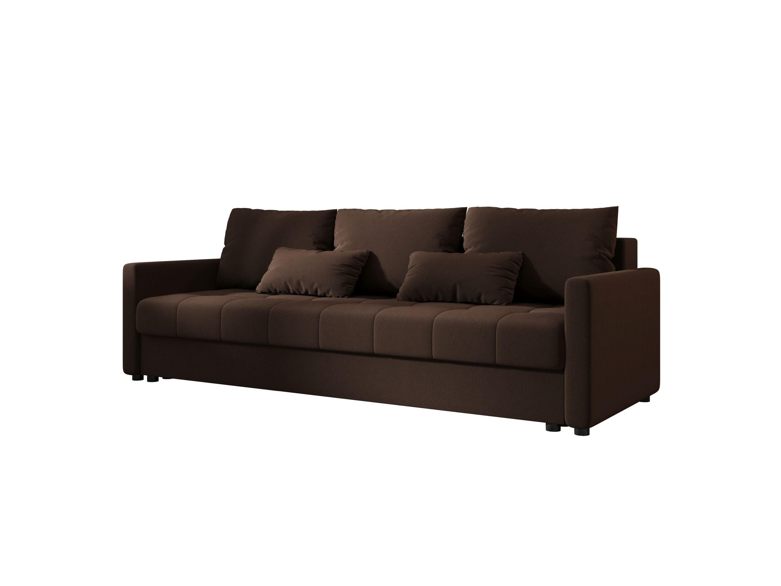 SOFA MOS mit Schlaffunktion COSMIC 800 mit Stauraum - Braun, Textil (84/72/220cm) - Bedante