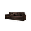 SOFA MOS mit Schlaffunktion COSMIC 800 mit Stauraum - Braun, Textil (84/72/220cm) - Bedante
