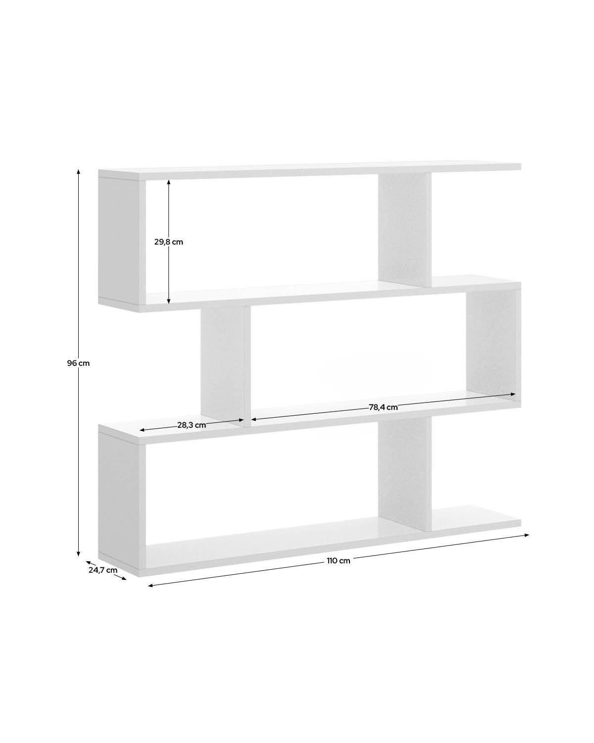 BÜCHERREGAL Eiche 25/110/96 cm - Braun, Holzwerkstoff (110/96/25cm) - DMORA