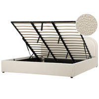 POLSTERBETT 180x200 cm Beige Quillien - Beige, Textil (180/200cm) - Beliani