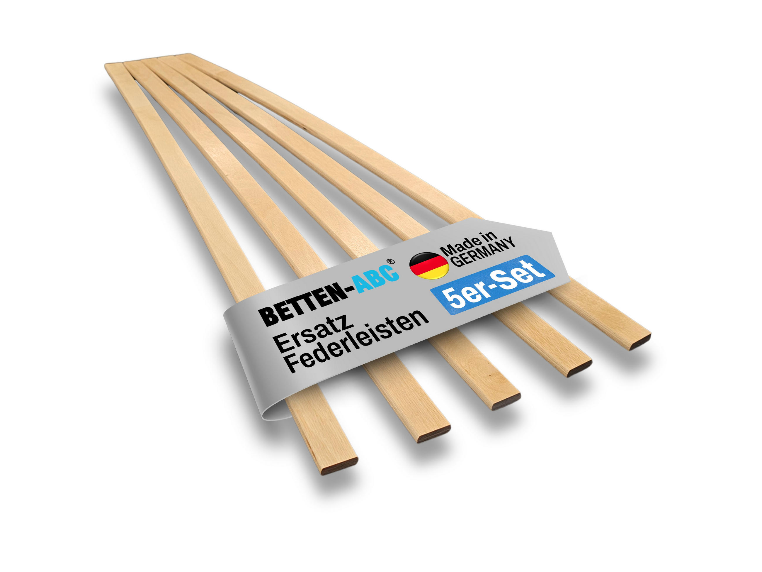 ERSATZ-FEDERHOLZLEISTEN aus Schichtholz im 5er Set passend für viele gängige Lattenroste - Eichefarben, Holz/Holzwerkstoff (2.4/90cm) - Betten-ABC