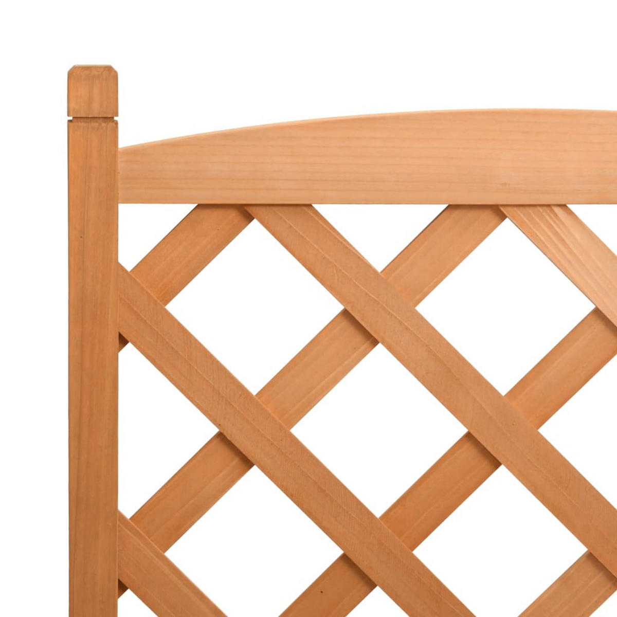 PFLANZKÜBEL Mit Spalier Braun Massivholz Tanne - Braun, Holz (55/110/29.5cm) - vidaXL