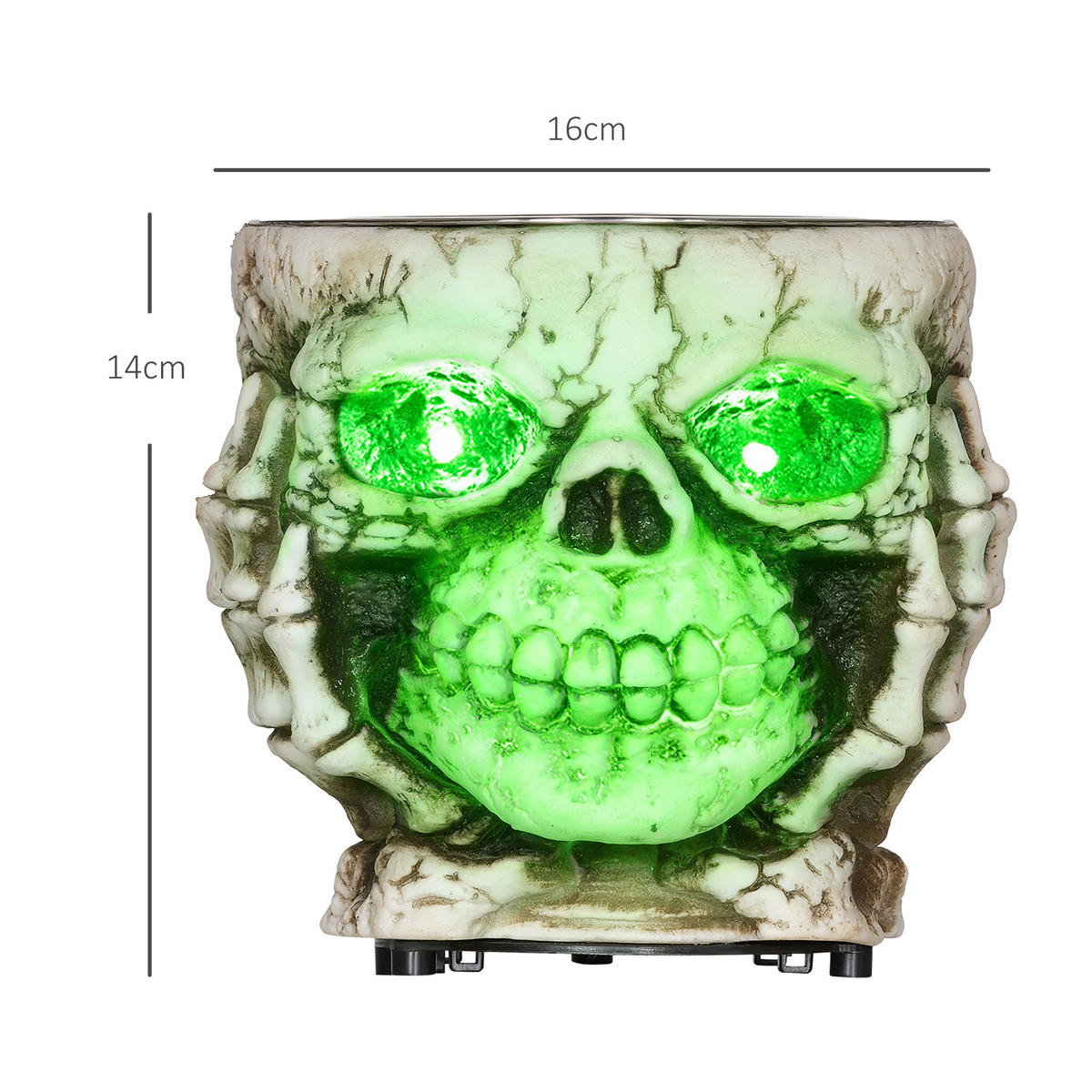 HALLOWEEN DECORATIONS - Multicolor, Kunststoff (16/14/16cm) - HOMCOM
