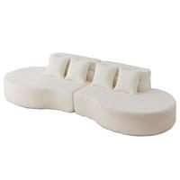 4-SITZER-SOFA DE-34556 Modularer Memory-Schaum Beige - Beige, Textil (110/65/310cm) - ComfortXL