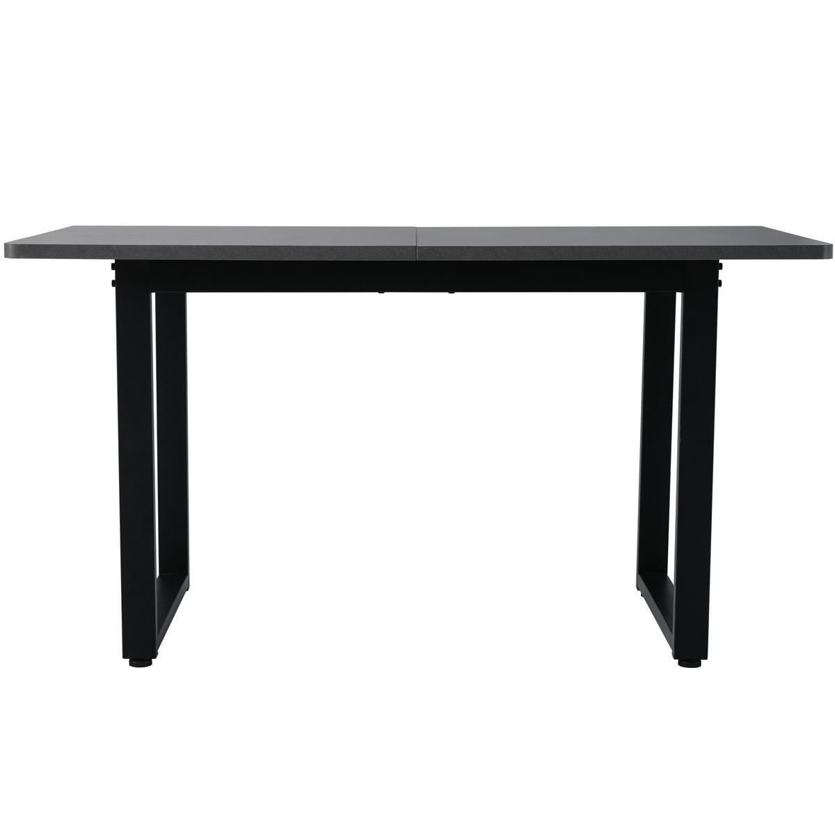 ESSTISCH Grau/Schwarz 96/77/75 cm - Schwarz, Holz (77/96/75cm) - PANGIVO