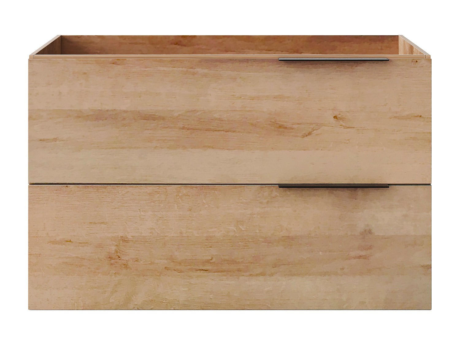 WASCHBECKENUNTERSCHRANK - 80 cm x 46 cm - holz - naturfarben hell Nisaya - Naturfarben, Holz (80/50/46cm) - Vente-Unique