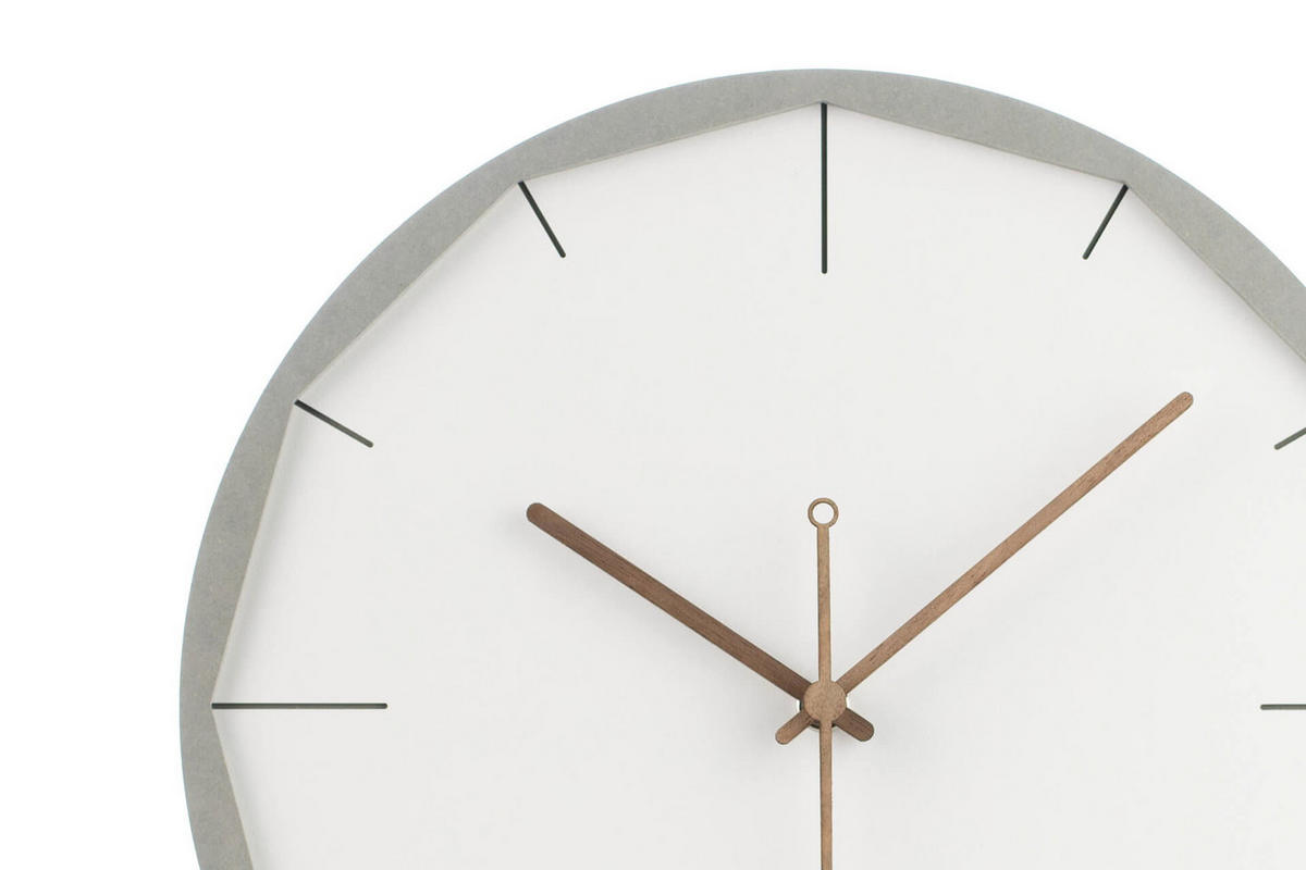WANDUHR Design Weiß 29/29 cm - Weiß, Holzwerkstoff (29/29/1cm) - ONZENO