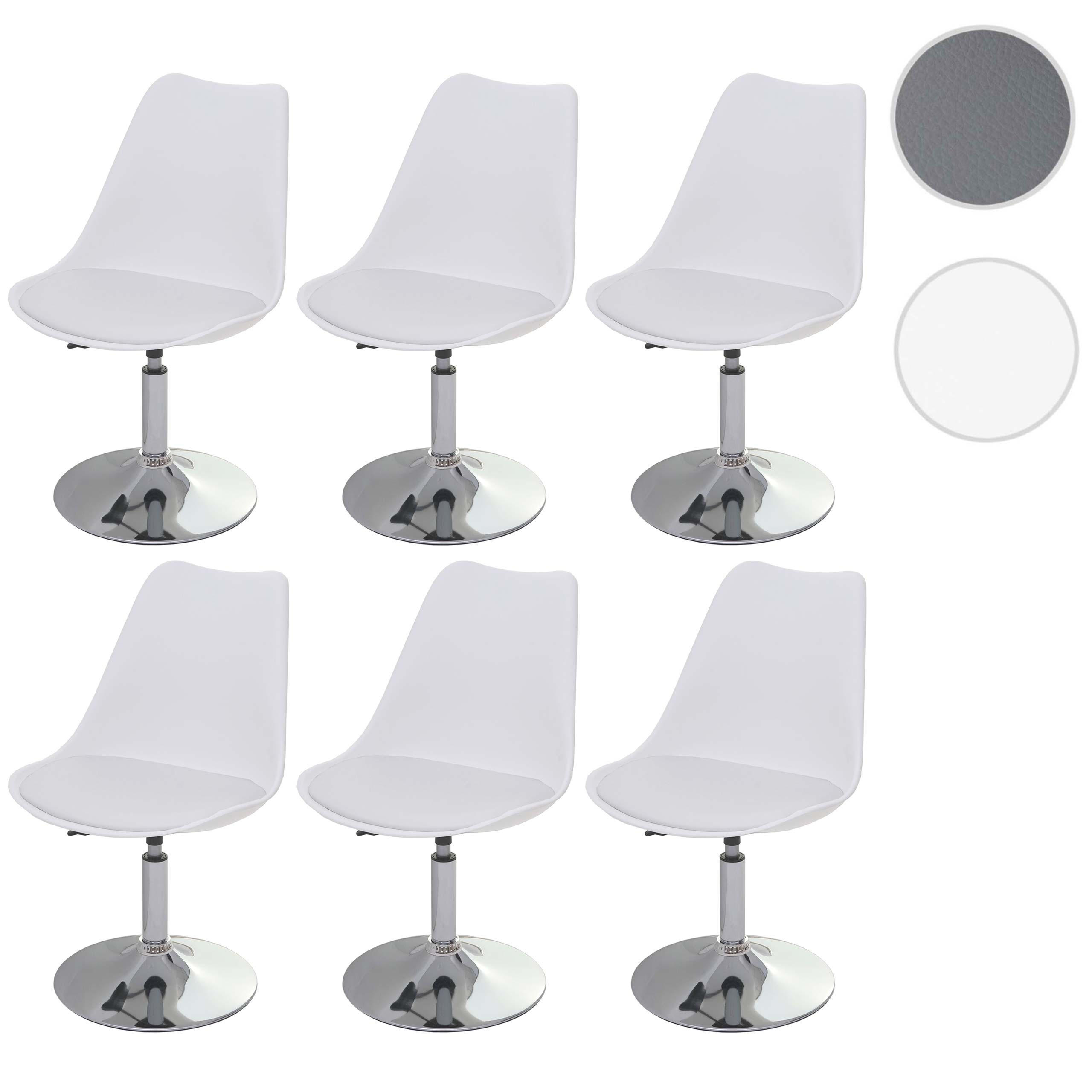 ESSZIMMERSTUHL Weiß 6er-Set - Weiß, Textil (48/80/54cm) - MCW