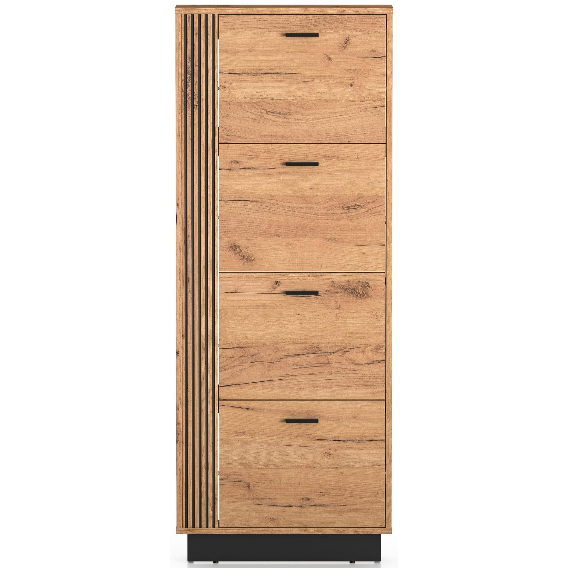 SCHUHSCHRANK Vasco Eiche 60 cm - Eichefarben, Holzwerkstoff (60/154.8/14.7cm) - Homebook