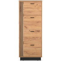 SCHUHSCHRANK Vasco Eiche 60 cm - Eichefarben, Holzwerkstoff (60/154.8/14.7cm) - Homebook