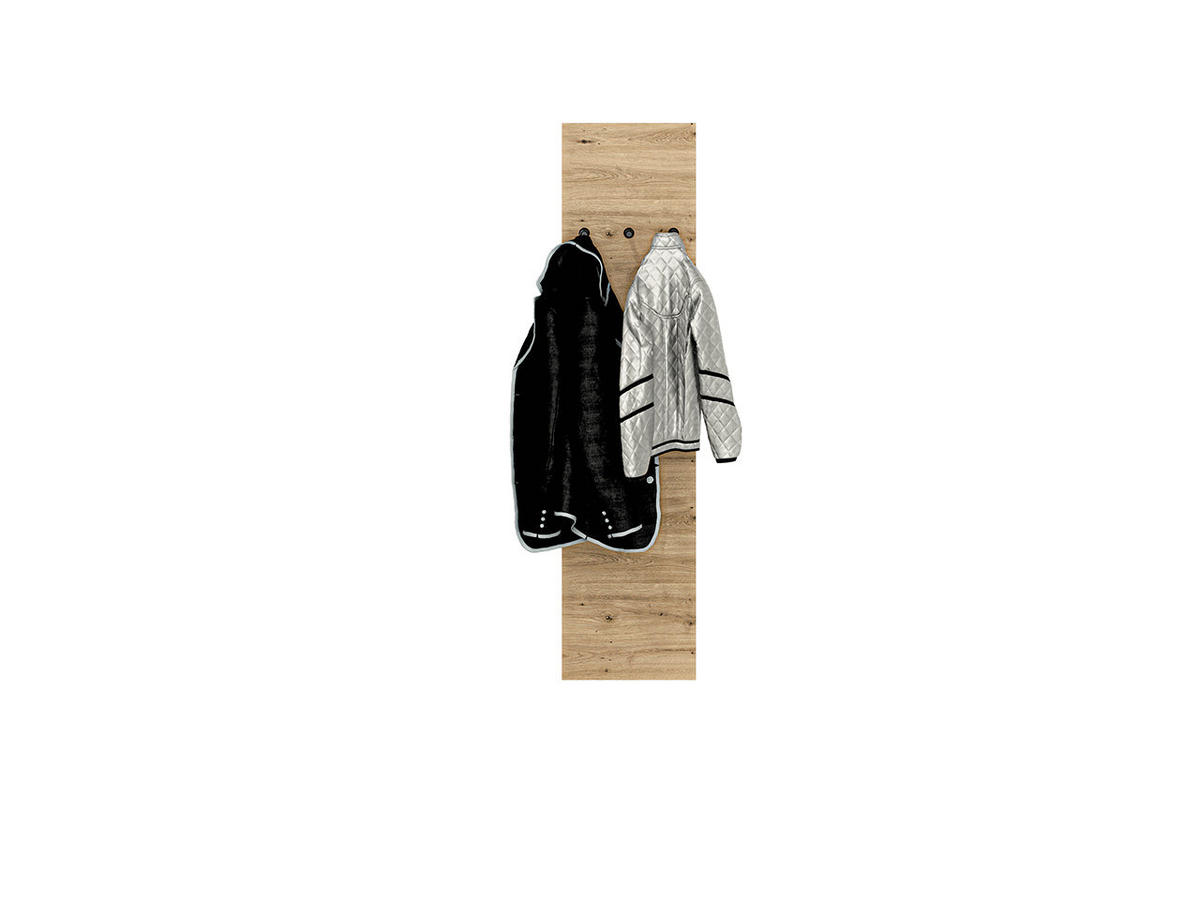 WANDGARDEROBE – 35 cm – Nevio – Eichefarben - Eichefarben, Holzwerkstoff (35/145/2cm) - hi-markt