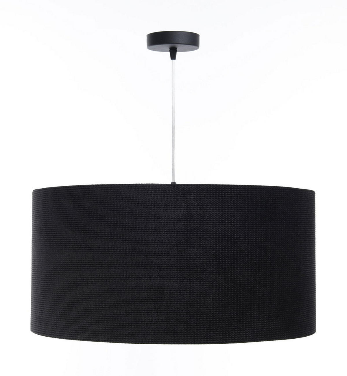 HÄNGELEUCHTE Schwarz 50/25 cm - Silberfarben/Schwarz, Kunststoff (50/0.6/25cm) - ONZENO