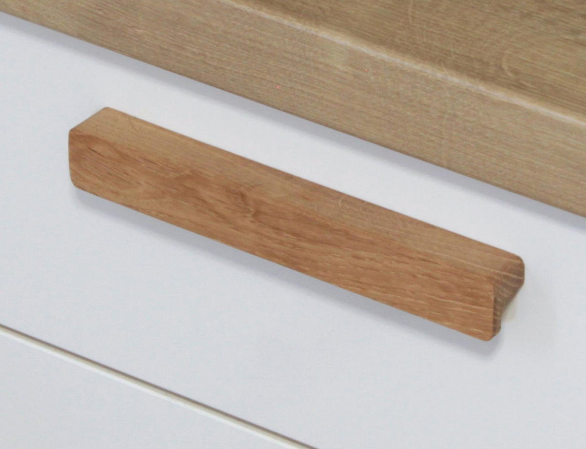 MÖBELGRIFF BA 550mm Griffleiste natur Eiche massiv Griffe Möbel Küchengriff - Eichefarben, Holz (2.5/2/57.2cm)