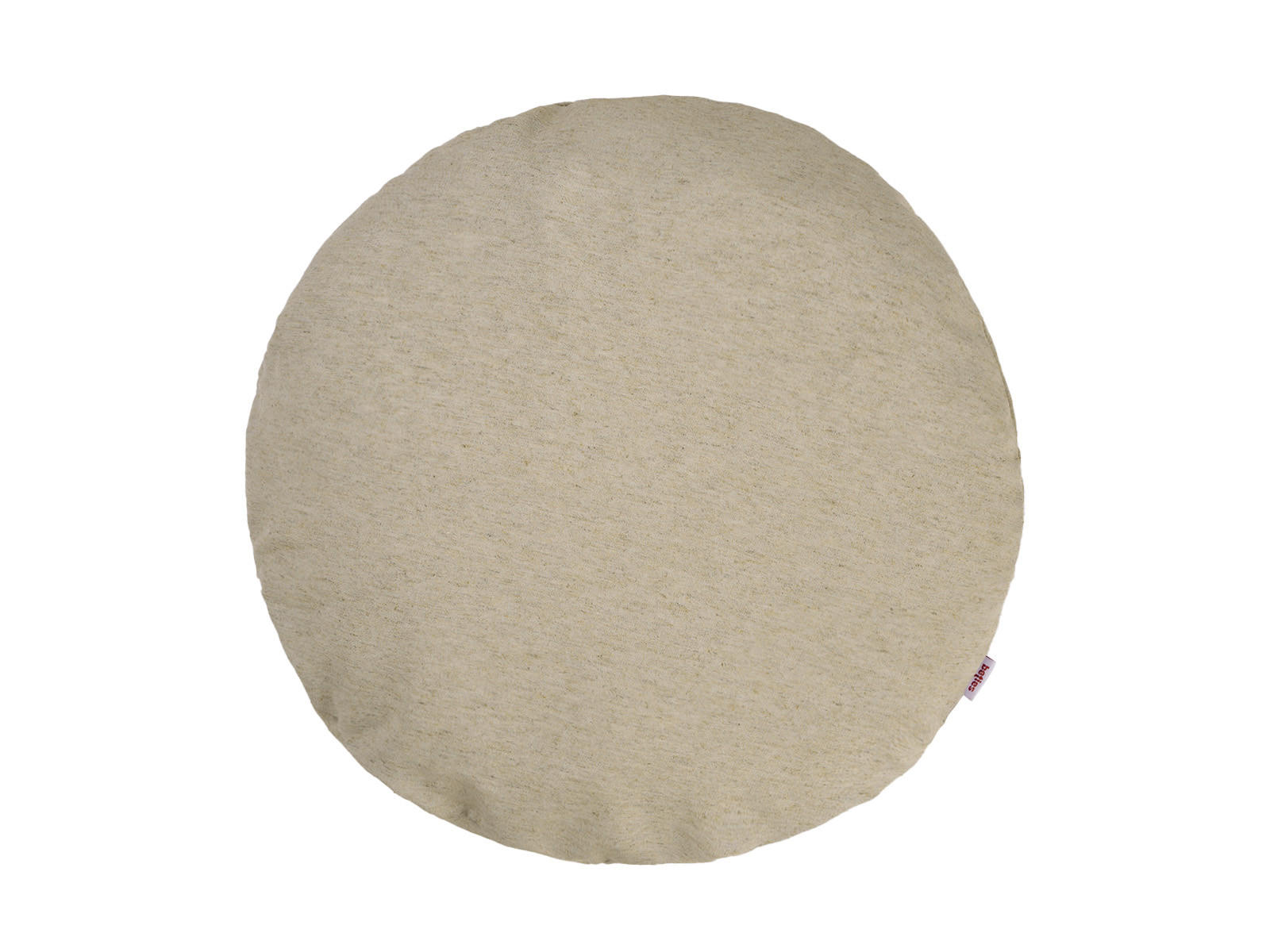 KISSENHÜLLE Rund Wunschton melange-beige 50 cm Ø - Beige, Textil (50/50cm) - beties Heimtextil