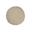 KISSENHÜLLE Rund Wunschton melange-beige 50 cm Ø - Beige, Textil (50/50cm) - beties Heimtextil