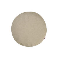 KISSENHÜLLE Rund Wunschton melange-beige 50 cm Ø - Beige, Textil (50/50cm) - beties Heimtextil