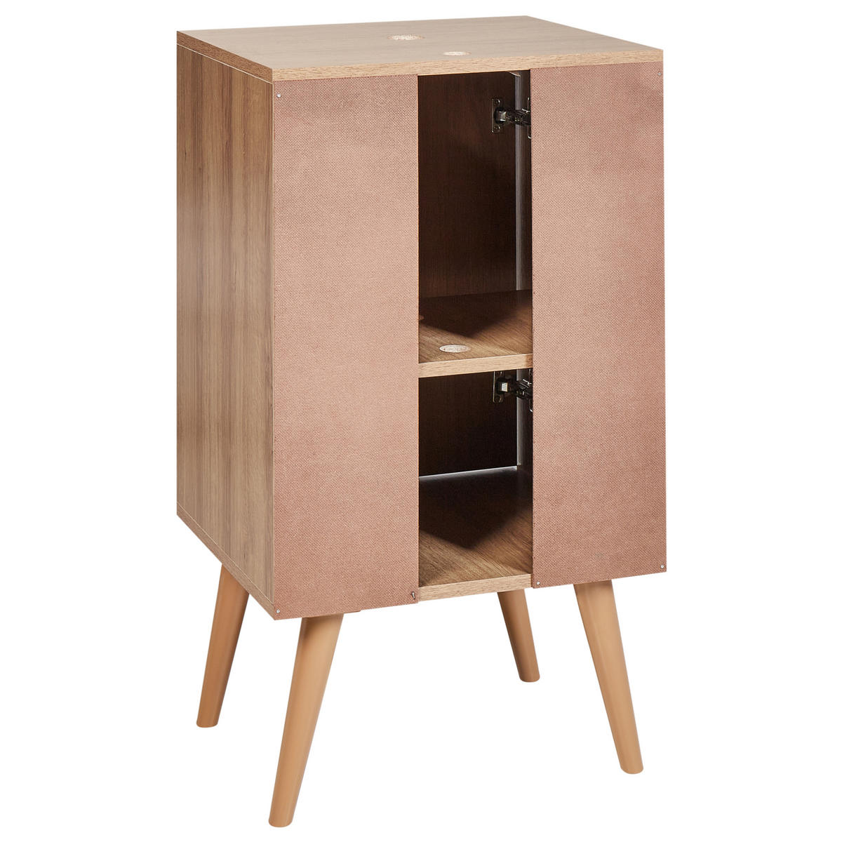 WASCHBECKENUNTERSCHRANK 45 cm Hellbraun Junin - Hellbraun, Holzwerkstoff (45/80/39cm) - Beliani