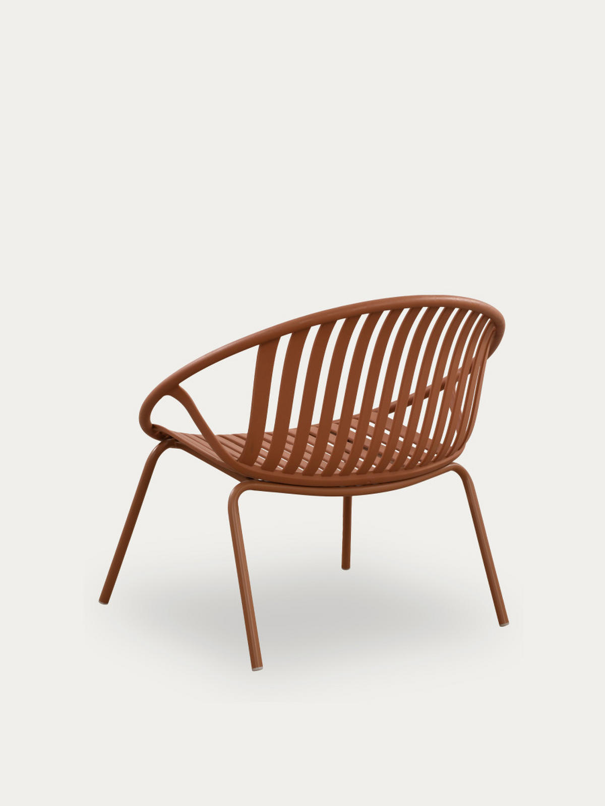 LOUNGESESSEL Barow Terrakotta 79.5 cm x 72.5 cm - Terracotta, Kunststoff (79/72/71cm) - Kenay Home