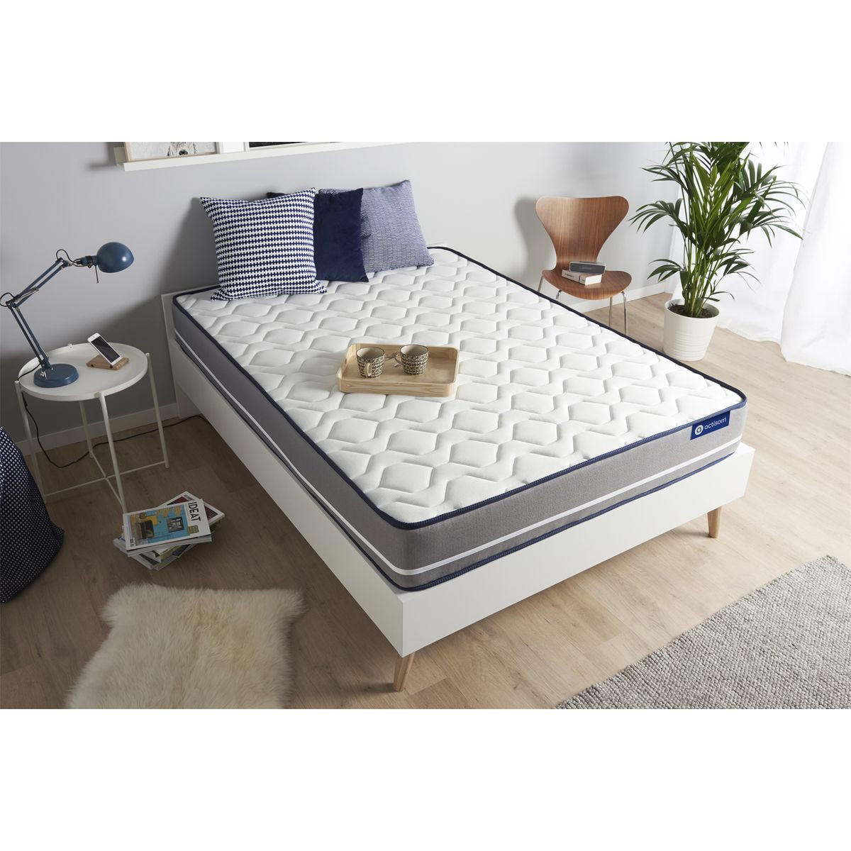 MATRATZE Actimemo pur Memory-Schaum 200 x 200 cm h3 - Weiß, Textil (200/200cm) - ACTISOM