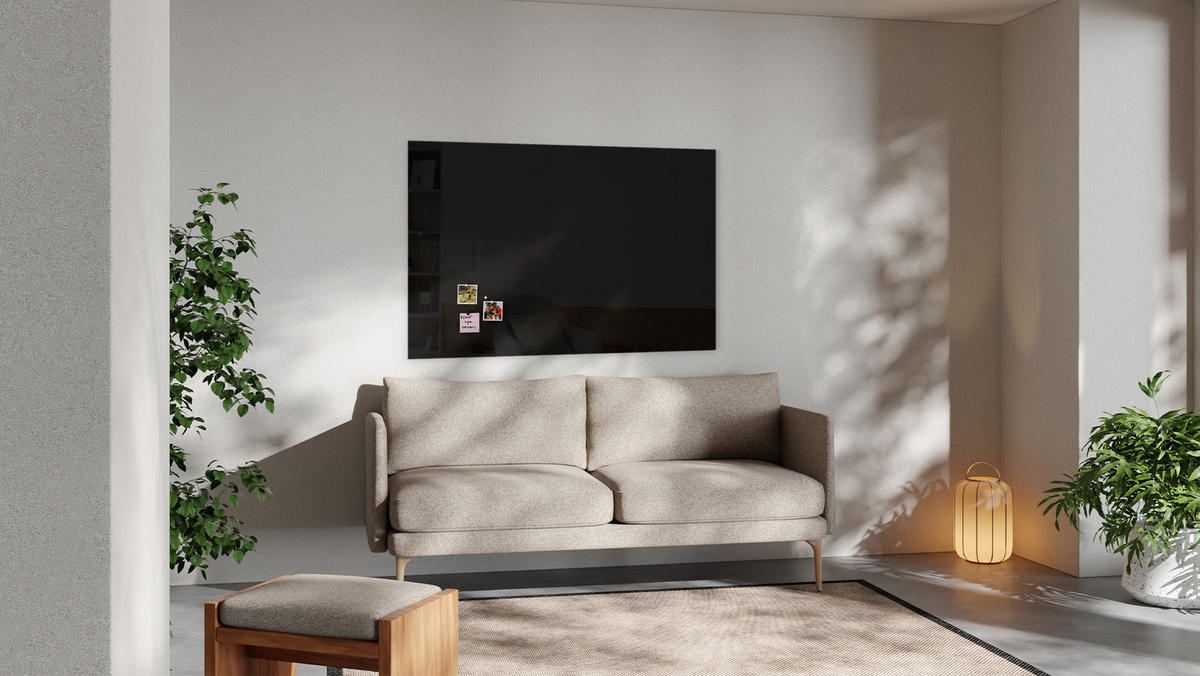 GLASBOARD - Schwarz 150x100cm - Schwarz, Glas (150/100/0.7cm) - ALLboards