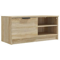 TV-SCHRANK Sonoma-Eiche 80/35/36,5 Cm Holzwerkstoff - Braun, Holz (80/36.5/35cm) - vidaXL